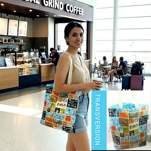 Transversion | Bags | Retroblue Transversion Vinyl Tote Shoulder ...
